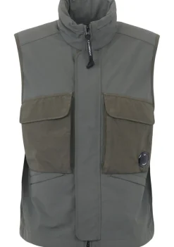 Jassen|Bodywarmers>C.P. COMPANY BODYWARMER Groen