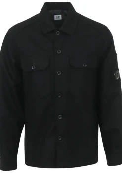 Overshirts>C.P. COMPANY OVERSHIRT Zwart