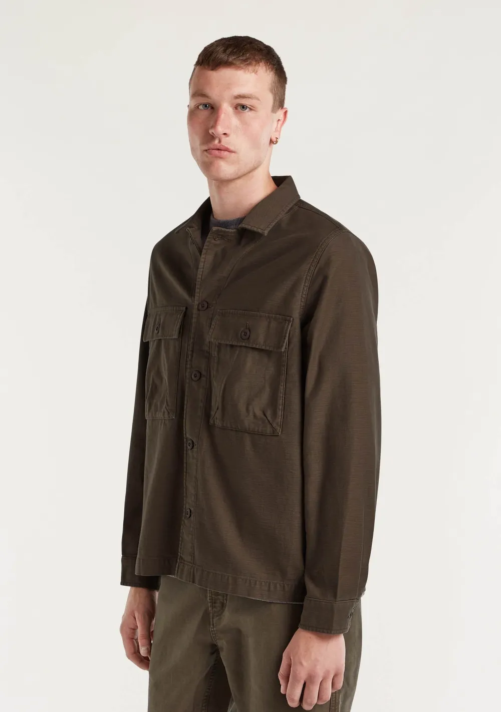 Overshirts>DENHAM OVERSHIRT Bruin