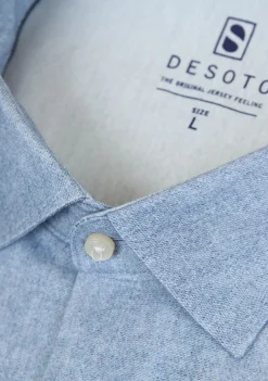 Overhemden>DESOTO OVERHEMD Blauw