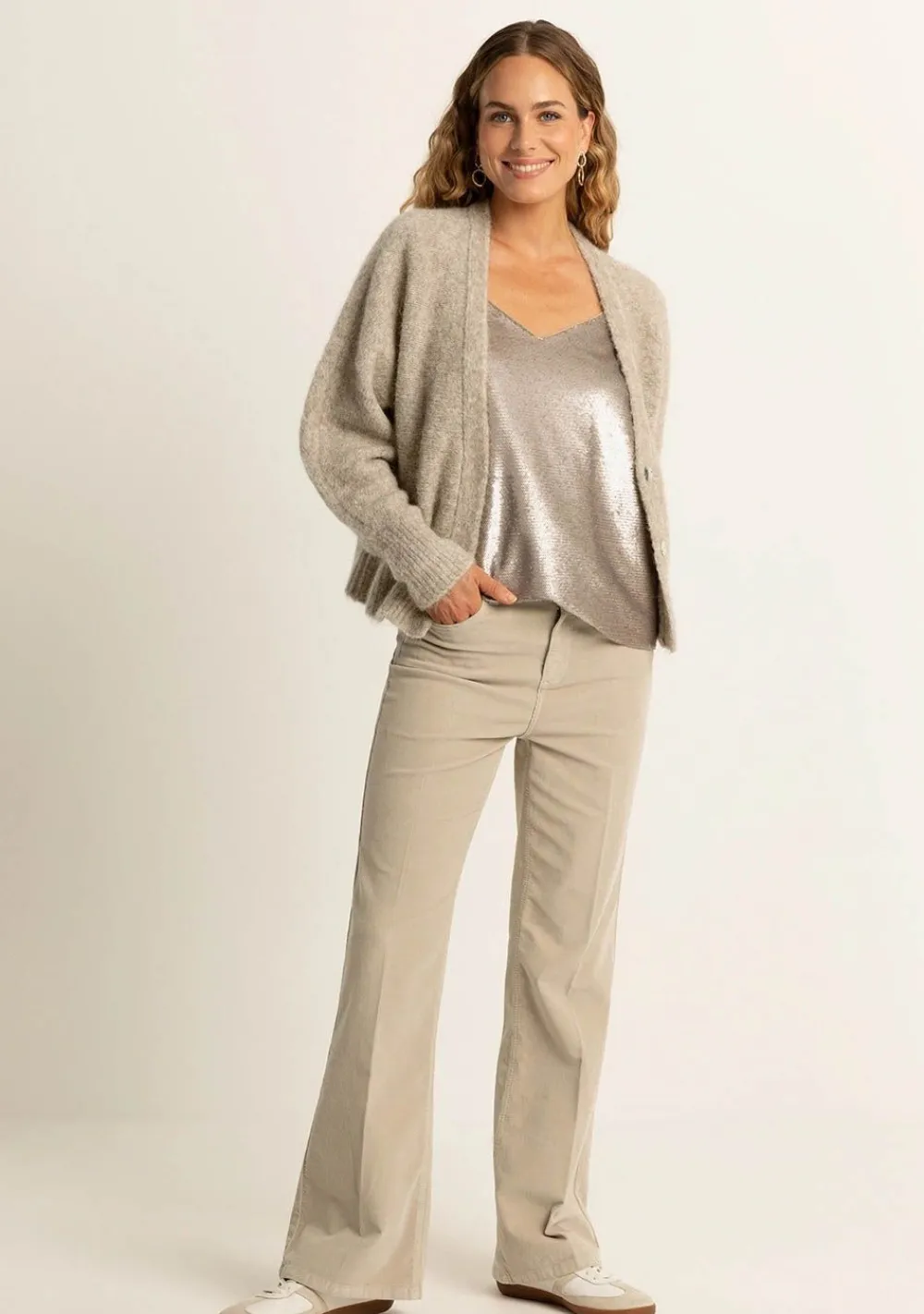 Shirts>EXPRESSO TOP Zilver