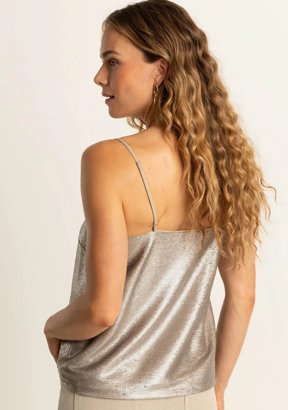 Shirts>EXPRESSO TOP Zilver