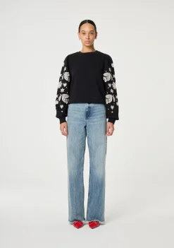 Sweaters|Truien>FABIENNE CHAPOT SWEATER Zwart