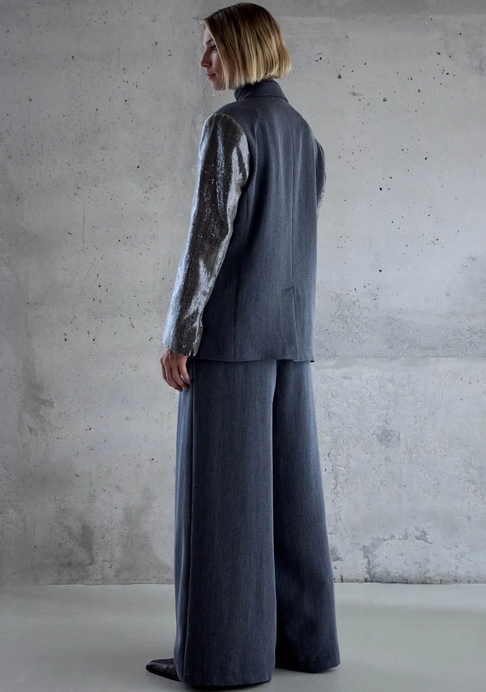 Blazers & Jasjes|Pakken & Co-Ords>FEMMES DU SUD BLAZER Grijs