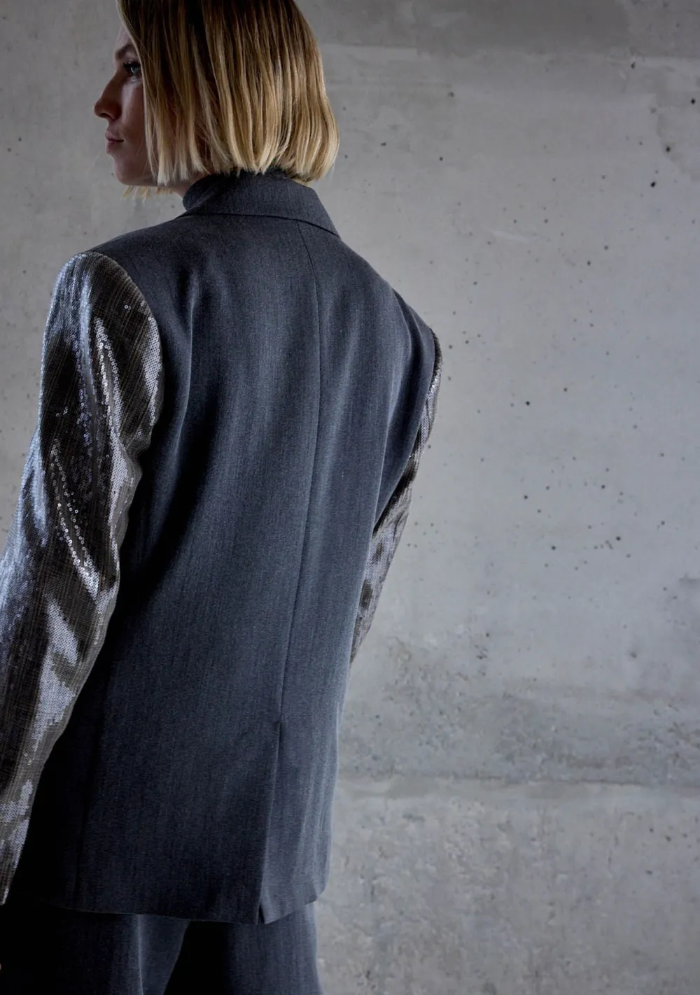 Blazers & Jasjes|Pakken & Co-Ords>FEMMES DU SUD BLAZER Grijs