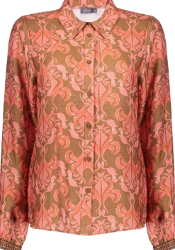 Blouses>GEISHA BLOUSE Bruin