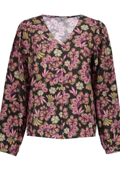 Blouses>GEISHA BLOUSE Zwart
