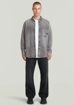 Overhemden>G-STAR OVERHEMD Grijs
