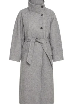 Jassen|Winterjassen>ICHI MANTEL Grijs