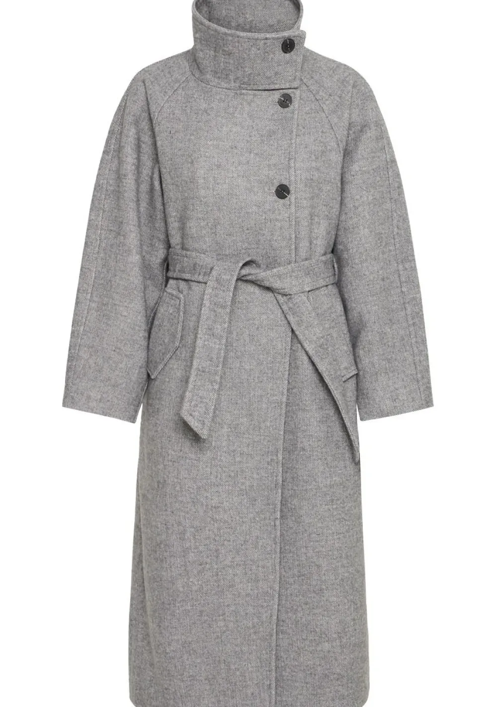 Jassen|Winterjassen>ICHI MANTEL Grijs