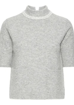 Truien>ICHI TRUI KORTE MOUW Grijs