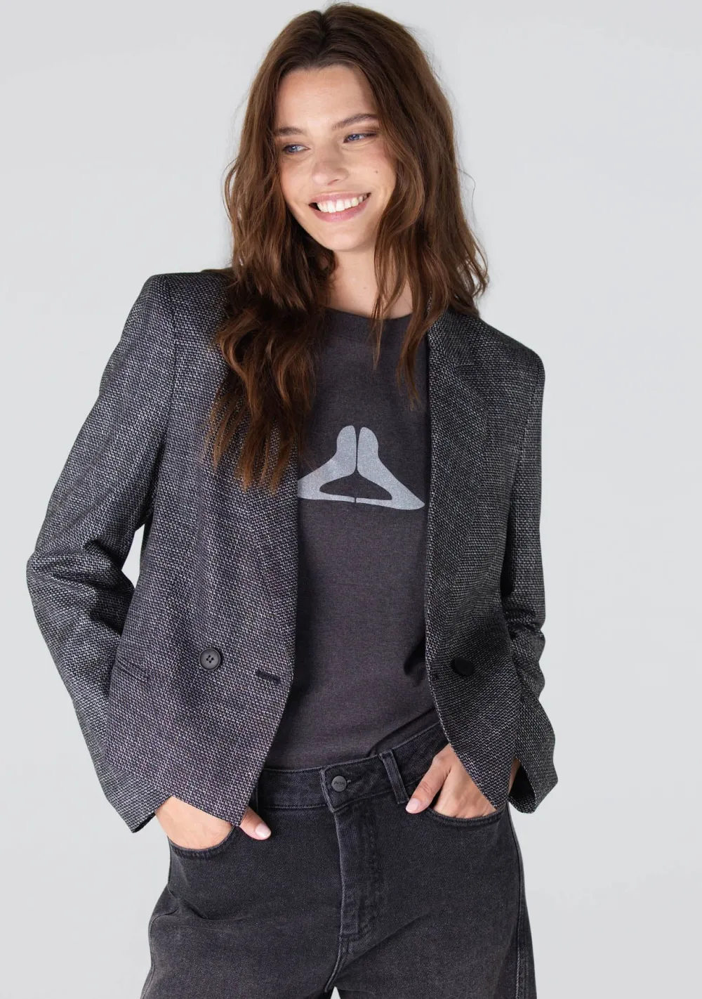 Blazers & Jasjes|Pakken & Co-Ords>JANSEN AMSTERDAM BLAZER Zwart