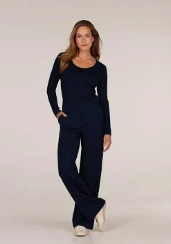 Broeken>JANSEN AMSTERDAM PANTALON Blauw