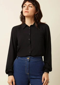 Blouses>KING LOUIE BLOUSE Zwart