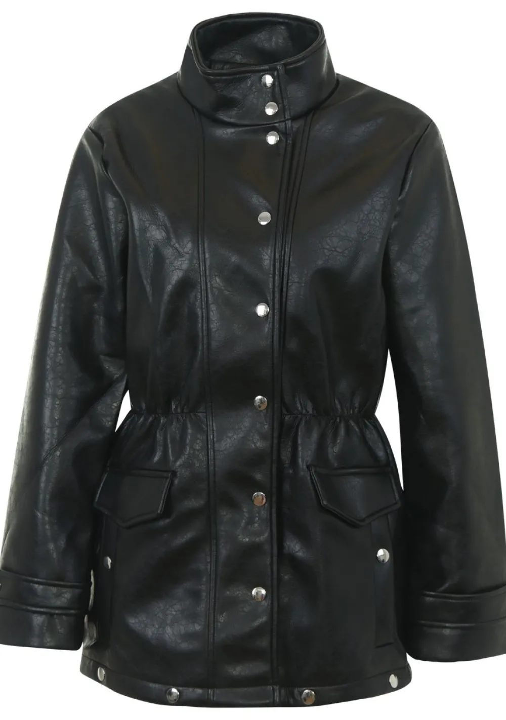 Jassen|Blazers & Jasjes>LAAGAM LEER/SUEDE JACK Zwart