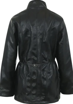 Jassen|Blazers & Jasjes>LAAGAM LEER/SUEDE JACK Zwart