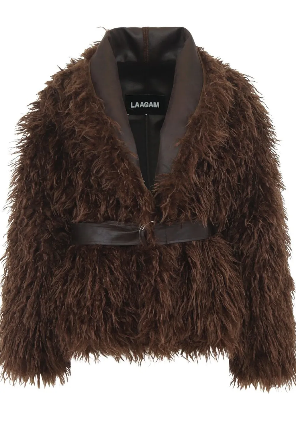 Jassen|Blazers & Jasjes>LAAGAM LEER/SUEDE JACK Bruin