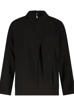 Pakken & Co-Ords|Blouses>LABEL DOT BLOUSE Zwart