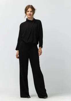 Pakken & Co-Ords|Blouses>LABEL DOT BLOUSE Zwart