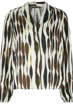 Blouses>LABEL DOT BLOUSE Bruin