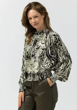 Blouses>LABEL DOT BLOUSE Groen