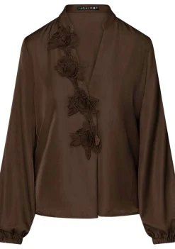 Blouses>LABEL DOT BLOUSE Bruin