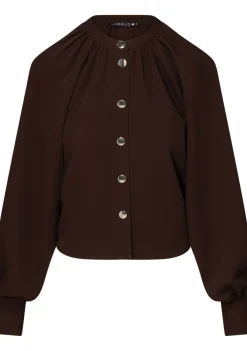Blouses>LABEL DOT BLOUSE Bruin