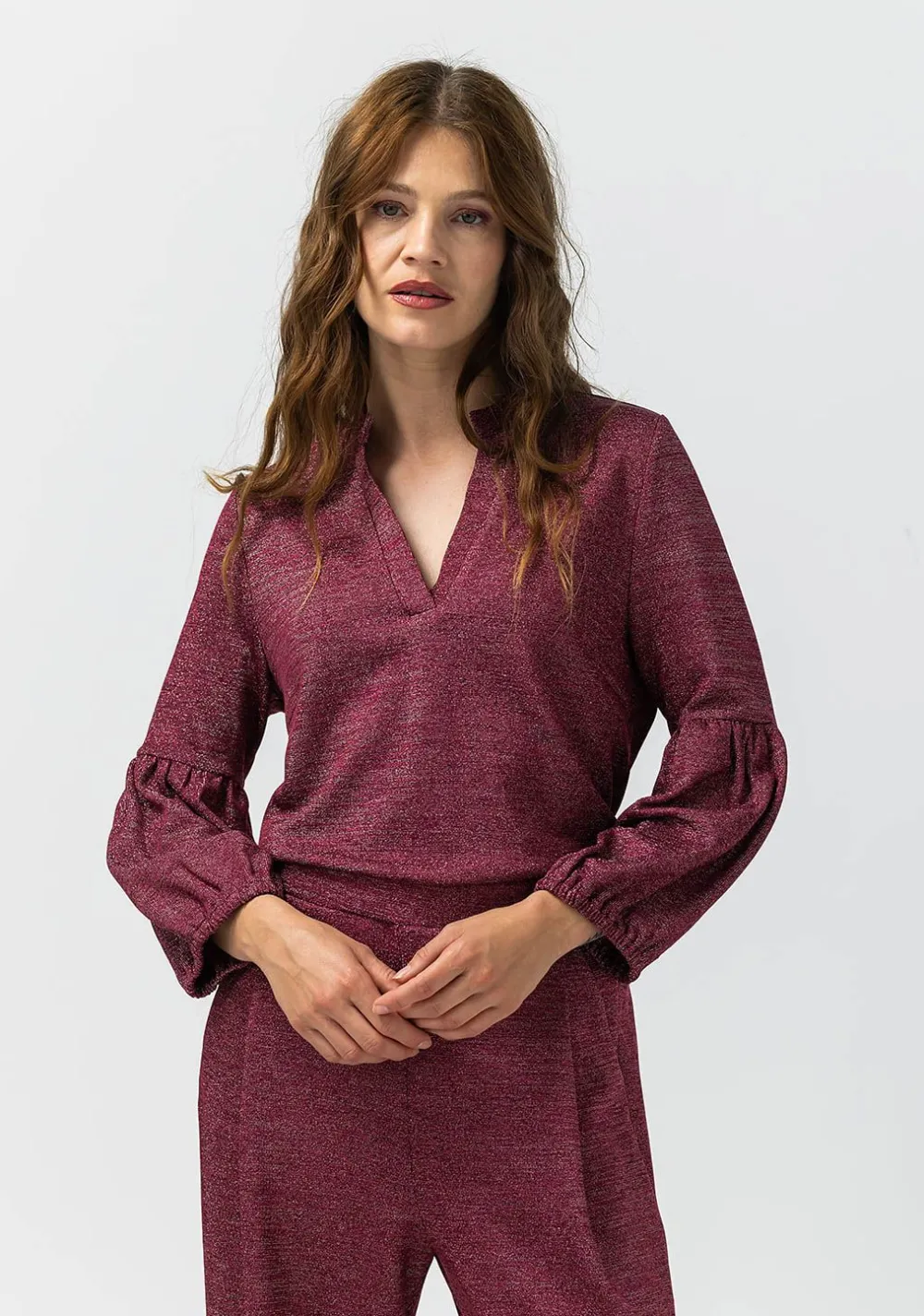 Shirts>LABEL DOT SHIRT Roze