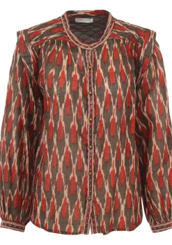 Blouses>MAISON HOTEL BLOUSE Rood