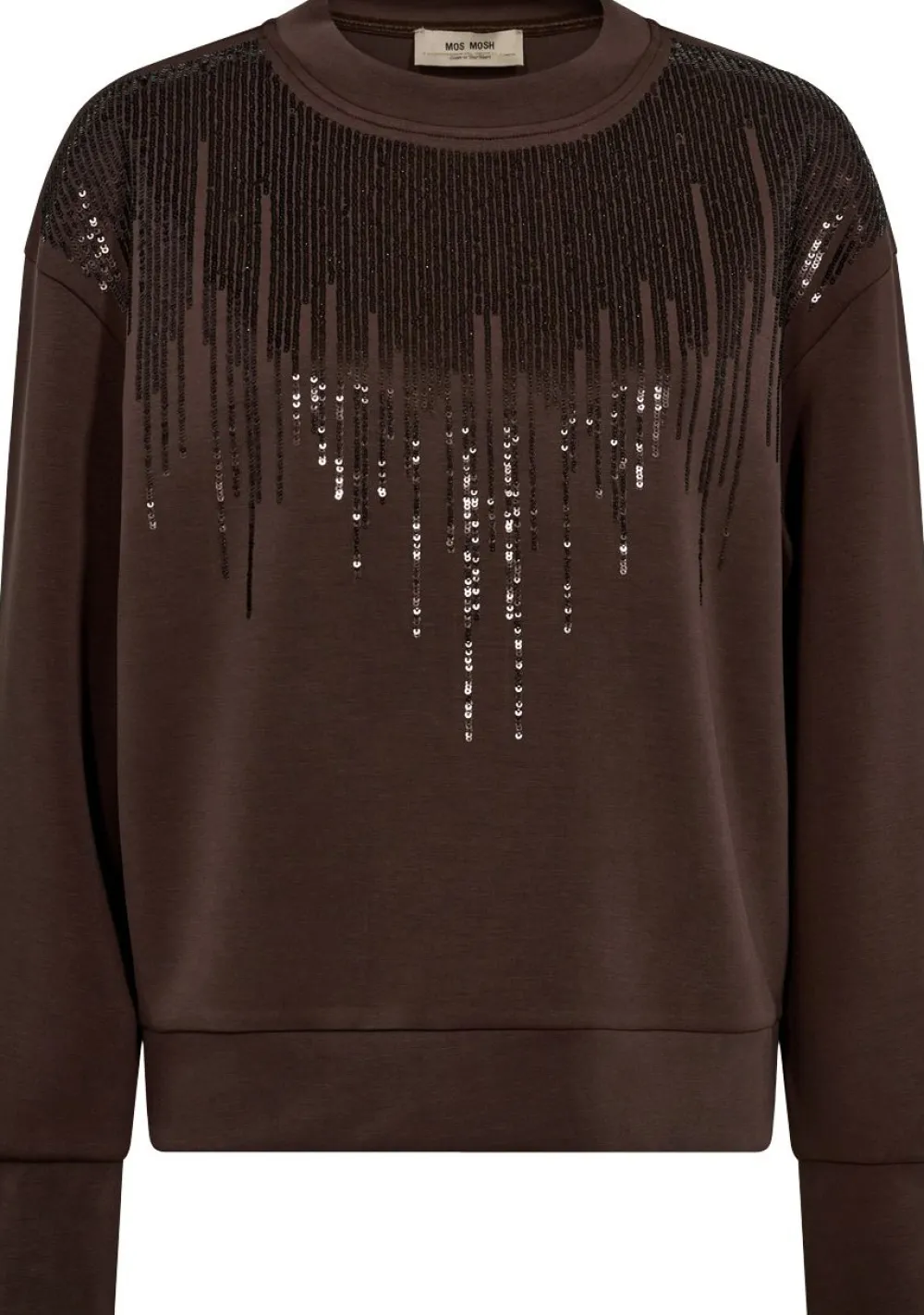 Sweaters|Truien>MOSMOSH SWEATER Bruin