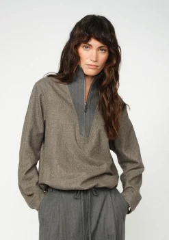 Sweaters|Truien>MOSMOSH SWEATER Bruin