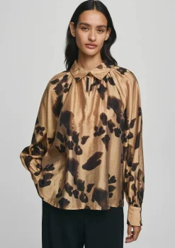 Blouses>MSCH COPENHAGEN BLOUSE Beige