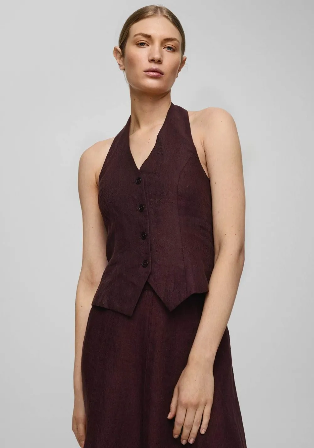 Pakken & Co-Ords>MSCH COPENHAGEN MSCHNaira Claritta Halterneck Wais Paars