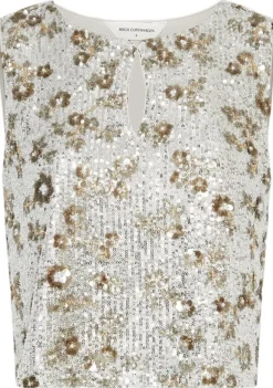 Shirts>MSCH COPENHAGEN TOP Zilver