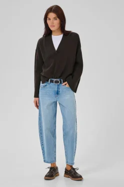 Truien>MY ESSENTIAL WARDROBE TRUI Bruin