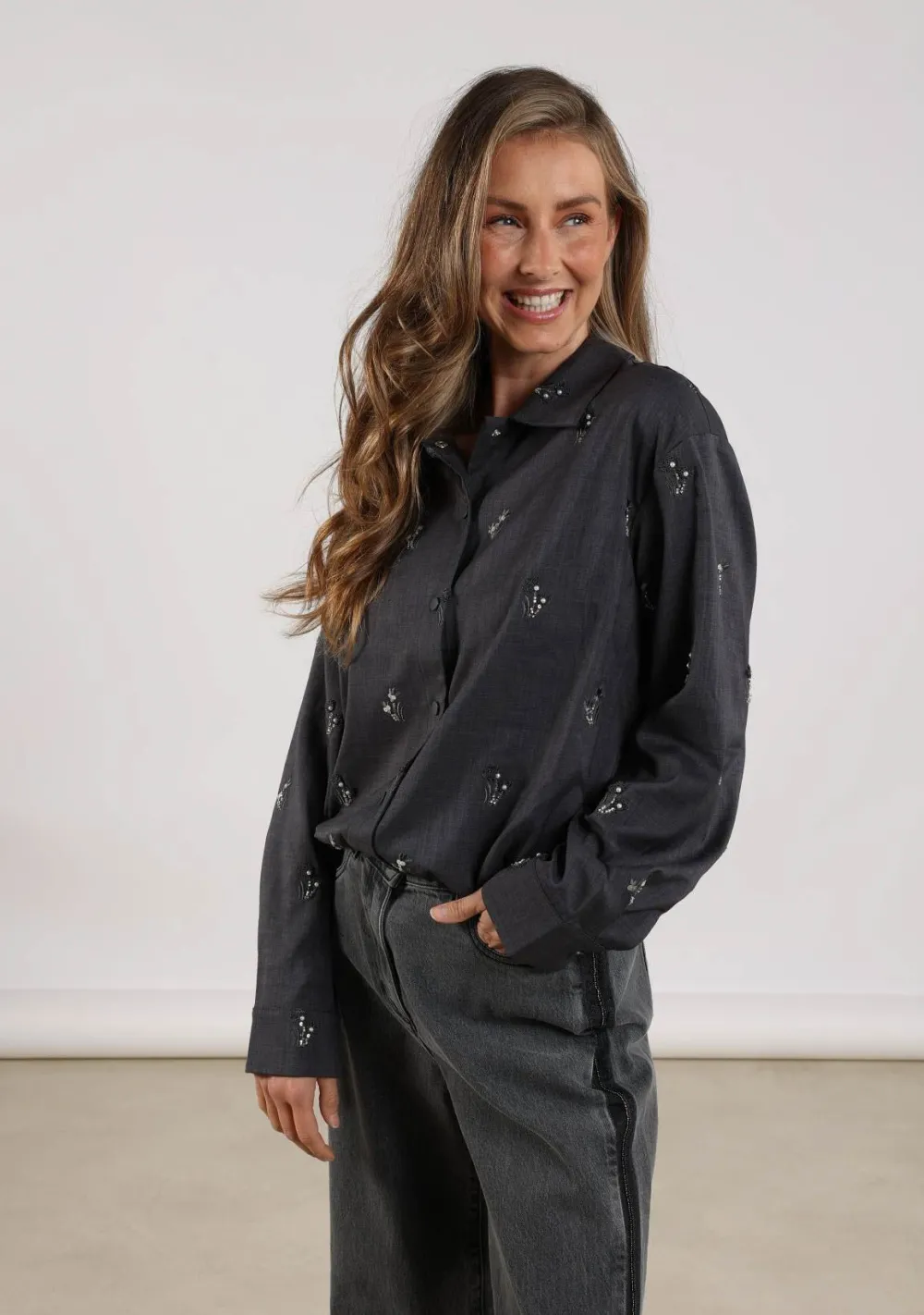 Blouses>NUKUS BLOUSE Grijs