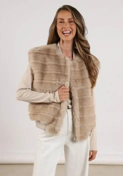 Gilets|Blazers & Jasjes>NUKUS GILET Beige