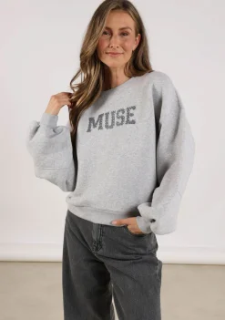 Sweaters|Truien>NUKUS SWEATER Grijs