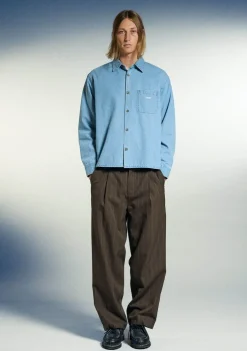 Overhemden>OBEY OVERHEMD Blauw