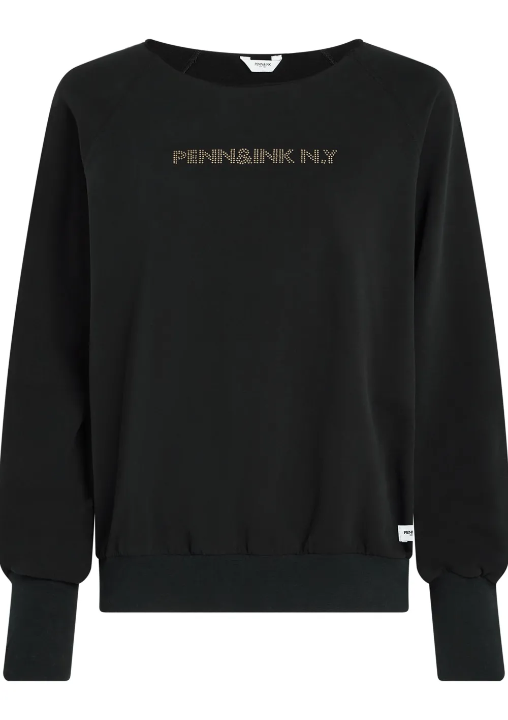 Sweaters|Truien>PENN & INK SWEATER Zwart
