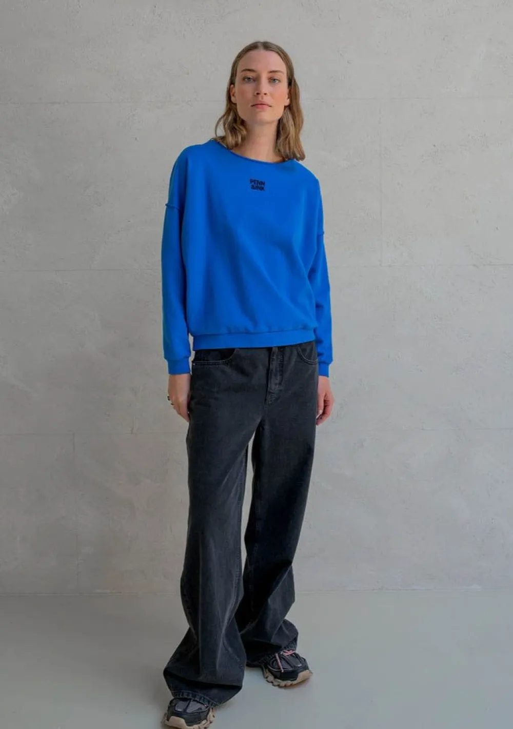 Sweaters|Truien>PENN & INK SWEATER Blauw