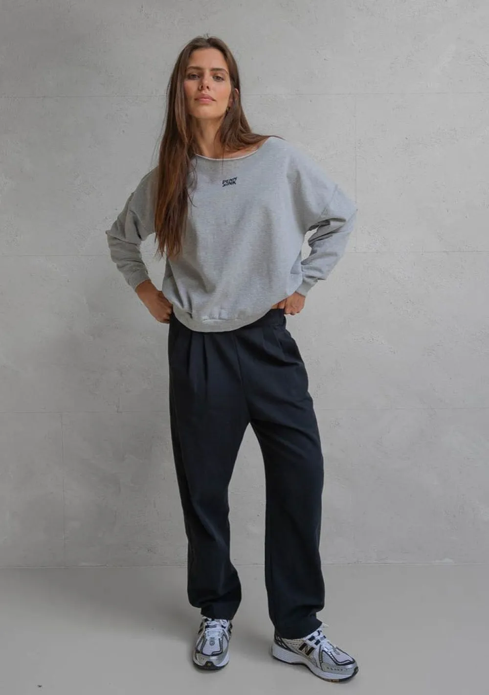 Sweaters|Truien>PENN & INK SWEATER Grijs