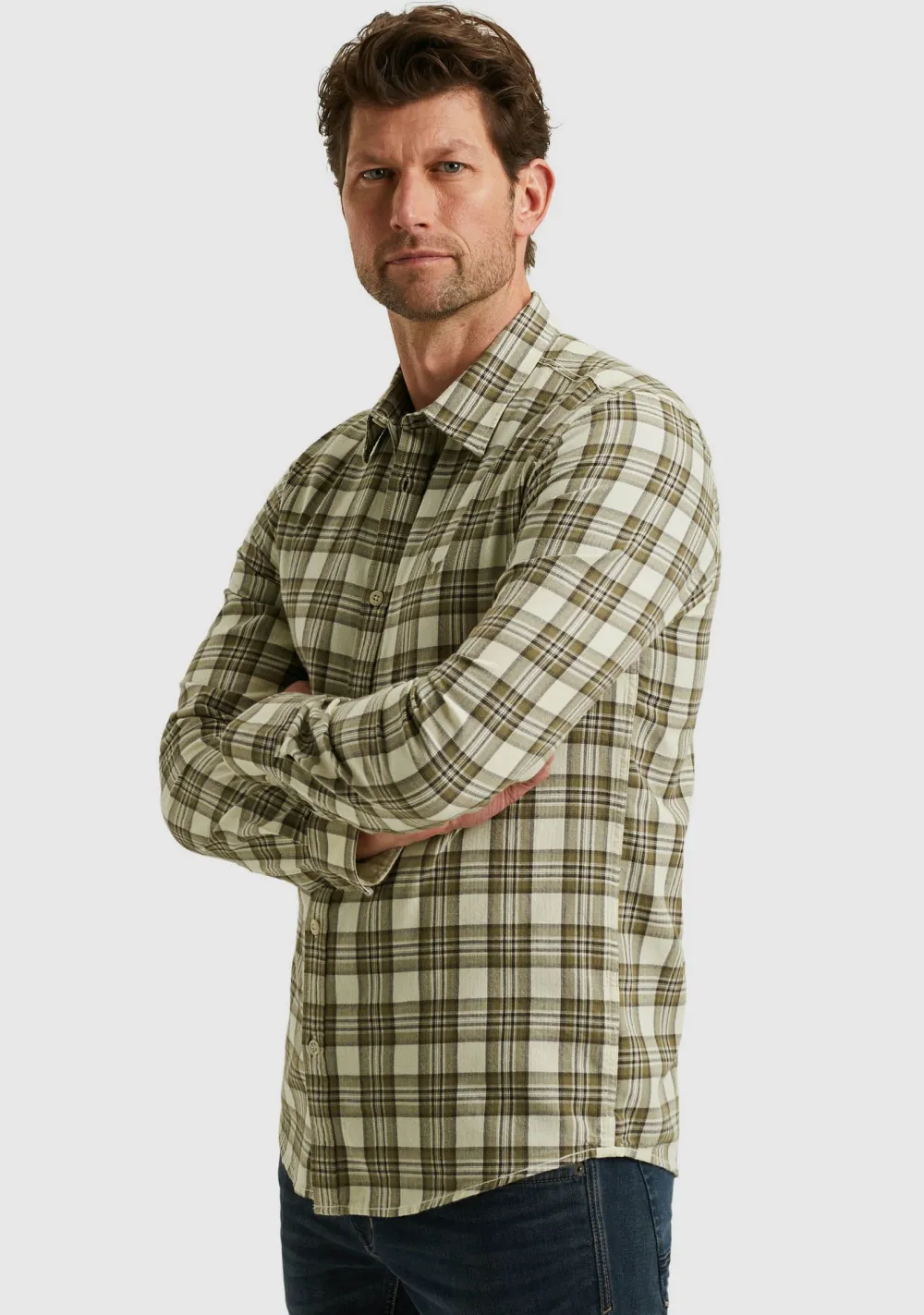 Overhemden>PME LEGEND OVERHEMD Off white