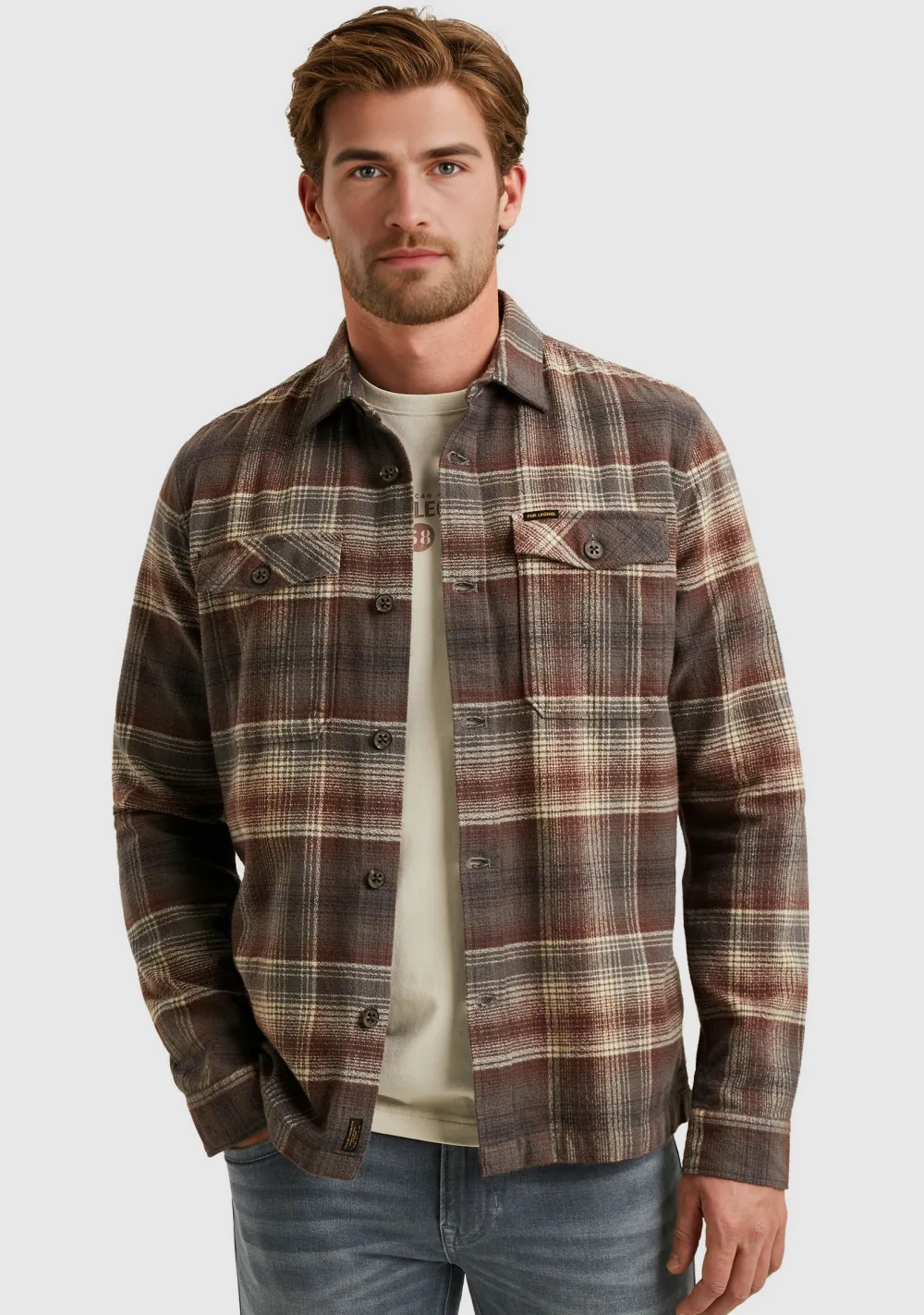 Overhemden>PME LEGEND OVERHEMD Rood