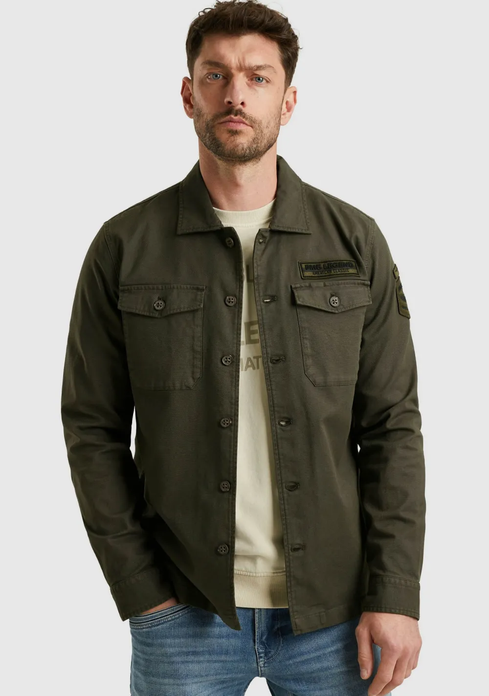 Overhemden>PME LEGEND OVERHEMD Groen