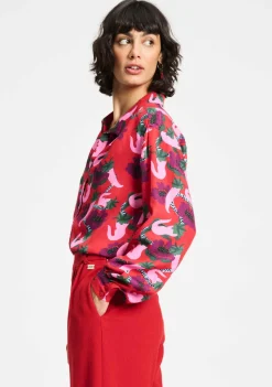 Blouses>POM AMSTERDAM BLOUSE Rood