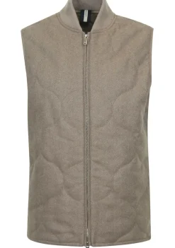 Jassen|Bodywarmers>PROFUOMO BODYWARMER Beige