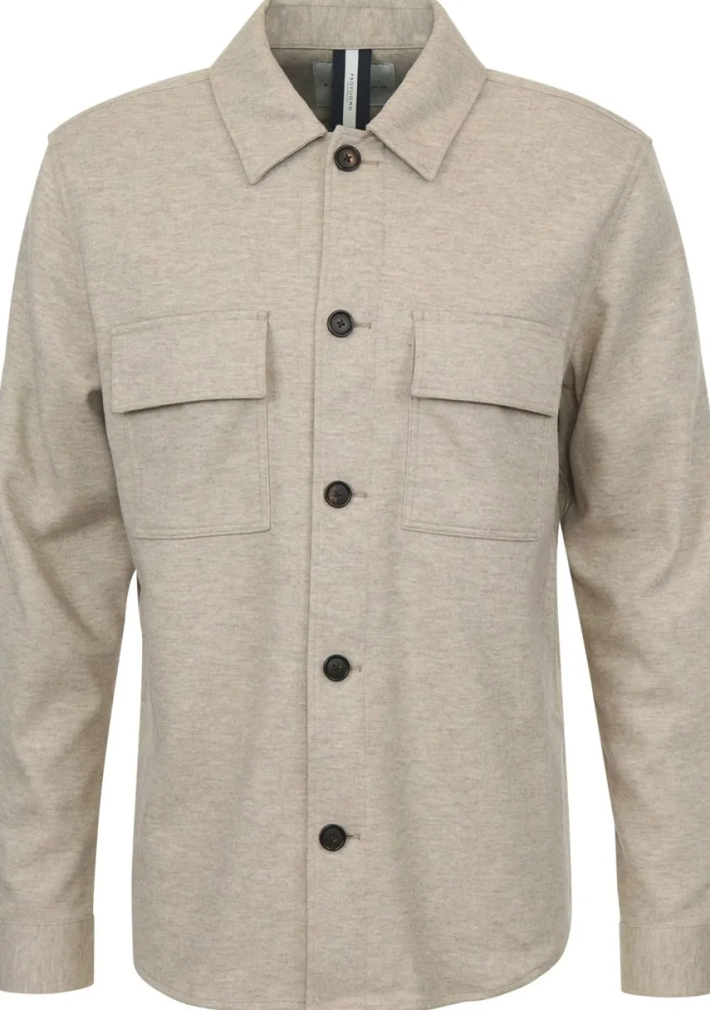 Overshirts>PROFUOMO OVERSHIRT Beige
