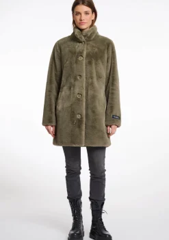 Winterjassen|Jassen>RINO EN PELLE MANTEL Groen