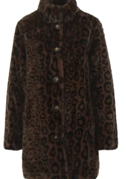 Winterjassen|Jassen>RINO EN PELLE MANTEL Bruin